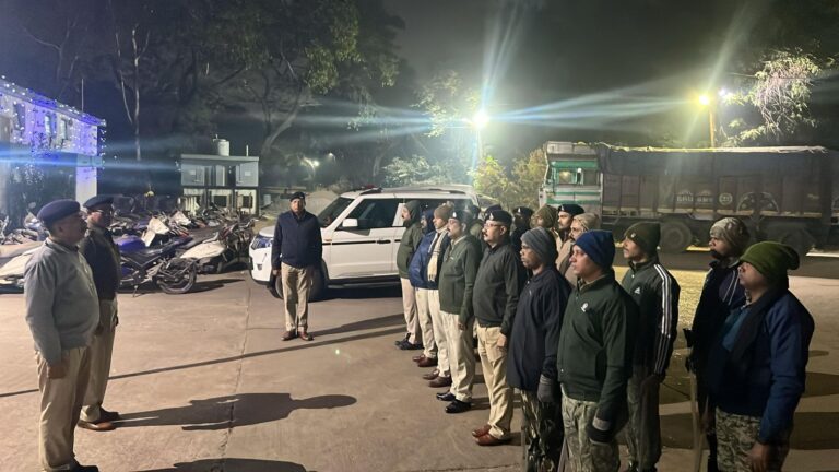 थाना/चौकी प्रभारियों के नेतृत्व में राजपत्रित अधिकारियों की मॉनिटरिंग में किया गया काम्बिंग गश्त