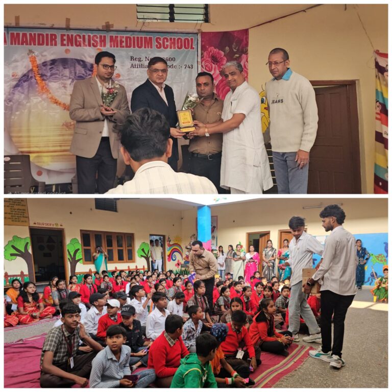 गणतंत्र दिवस के उपलक्ष्य में सिंधु विद्या मंदिर स्कूल में ध्वजारोहण व देशभक्ति कार्यक्रम आयोजित किया गया कार्यक्रम में मुख्य अतिथि डॉ. समर्थ शर्मा और डॉ. दीपक मेघानी रहे।।