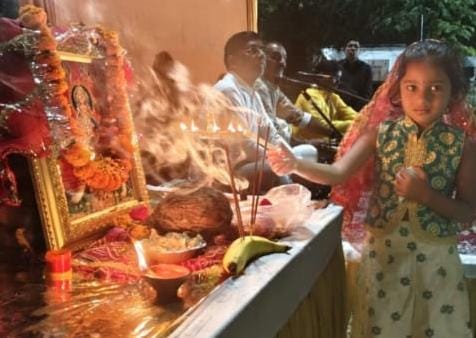 छत्तीस गढ़ बिलासपुर भक्ति रस में डूबे श्रद्धालु पत्रकार कॉलोनी में भगवती जागरण