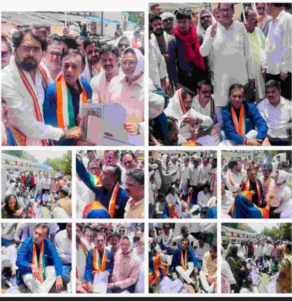 अघोषित बिजली कटौती के खिलाफ कांग्रेस का हल्लाबोल:।