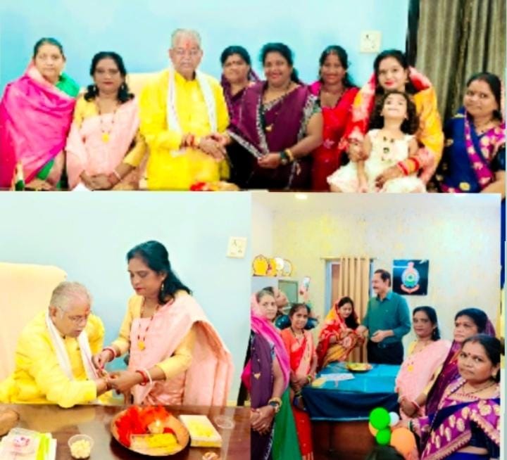 बिलासपुर / बिल्हा (छत्तीसगढ़) विधायक धरमलाल कौशिक एवं चकरभाठा थाने के जवानों को राखी बांध एल्डर मैन ज्योति कुलदीप के नेतृत्व में बीजेपी महिला मोर्चा ने मनाया रक्षाबंधन; दिया ‘मातृ शक्ति’ का अनूठा संदेश